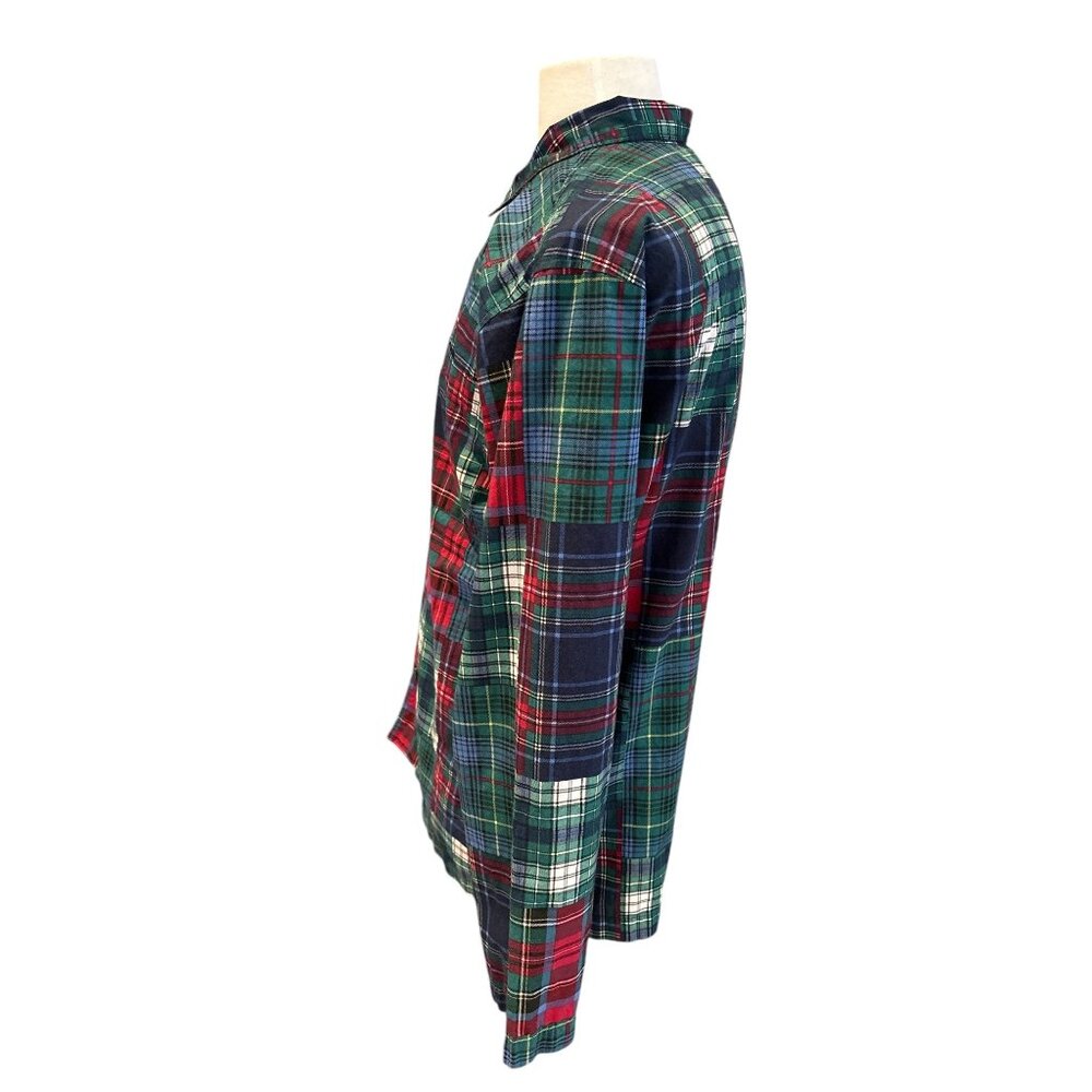 Polo Ralph Lauren Mens Plaid Button-Up Shirt M 100% Cotton Red/Green/White - Picture 2 of 8